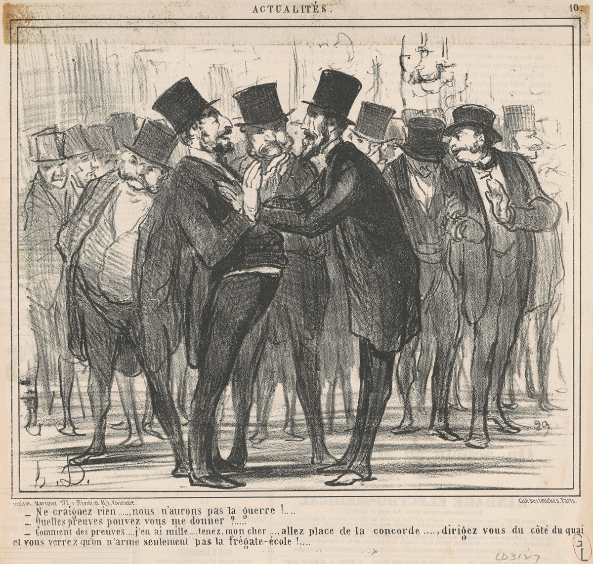 Ne craignez rien ... by Honoré Daumier (French, 1808 - 1879), 16X12"(A3)Poster Print