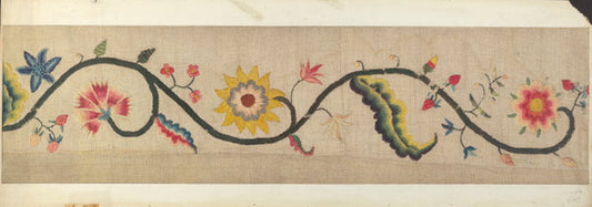 Crewel Embroidery (Border) by Lawrence Peterson (American, active c. 1935), 16X12"(A3)Poster Print