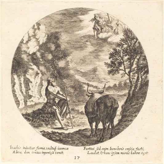 Jupiter Changing Io to a Cow by Georg Andreas Wolfgang, the Elder (German, 1631 - 1716), 16X12"(A3)Poster Print