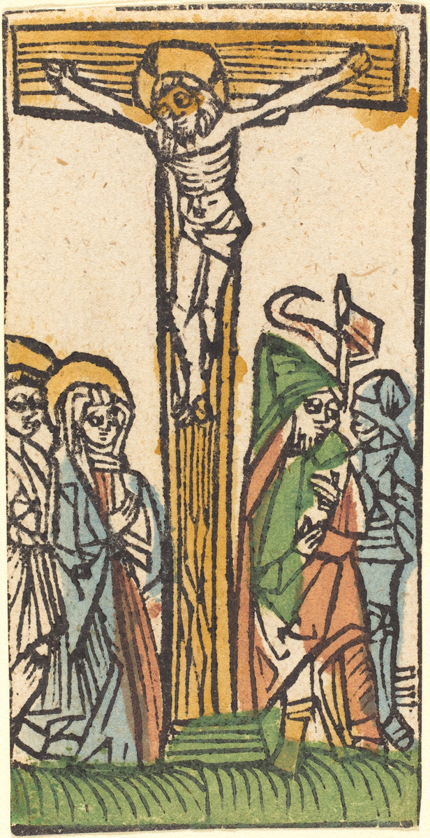 c. 1500 by German 15th Century (The Crucifixion), 16X12"(A3)Poster Print