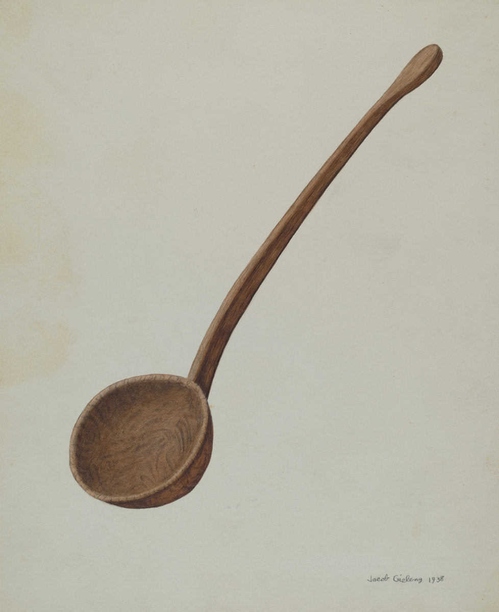 Wooden Dipper by Jacob Gielens (American, active c. 1935), 16X12"(A3)Poster Print