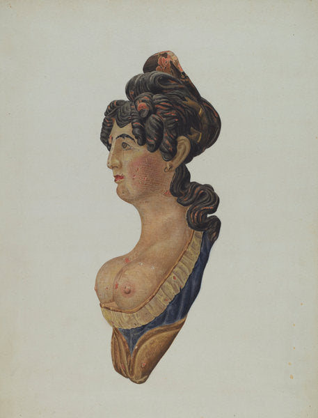 Figurehead by Betty Fuerst (American, active c. 1935), 16X12"(A3)Poster Print