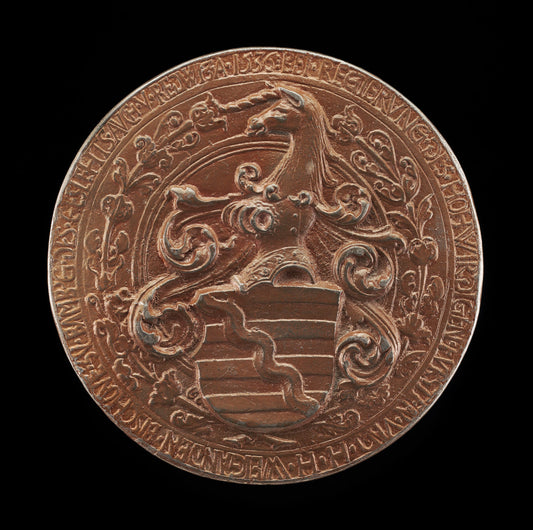 Coat of Arms [reverse] by Peter Dell the Elder (German, c. 1490 - 1552), 16X12"(A3)Poster Print