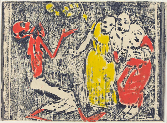 Death as Juggler by Christian Rohlfs (German, 1849 - 1938), 16X12"(A3)Poster Print