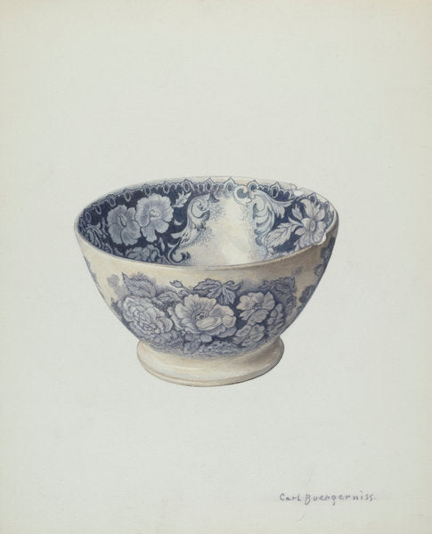 Bowl by Carl Buergerniss (American, 1877 - 1956), 16X12"(A3)Poster Print