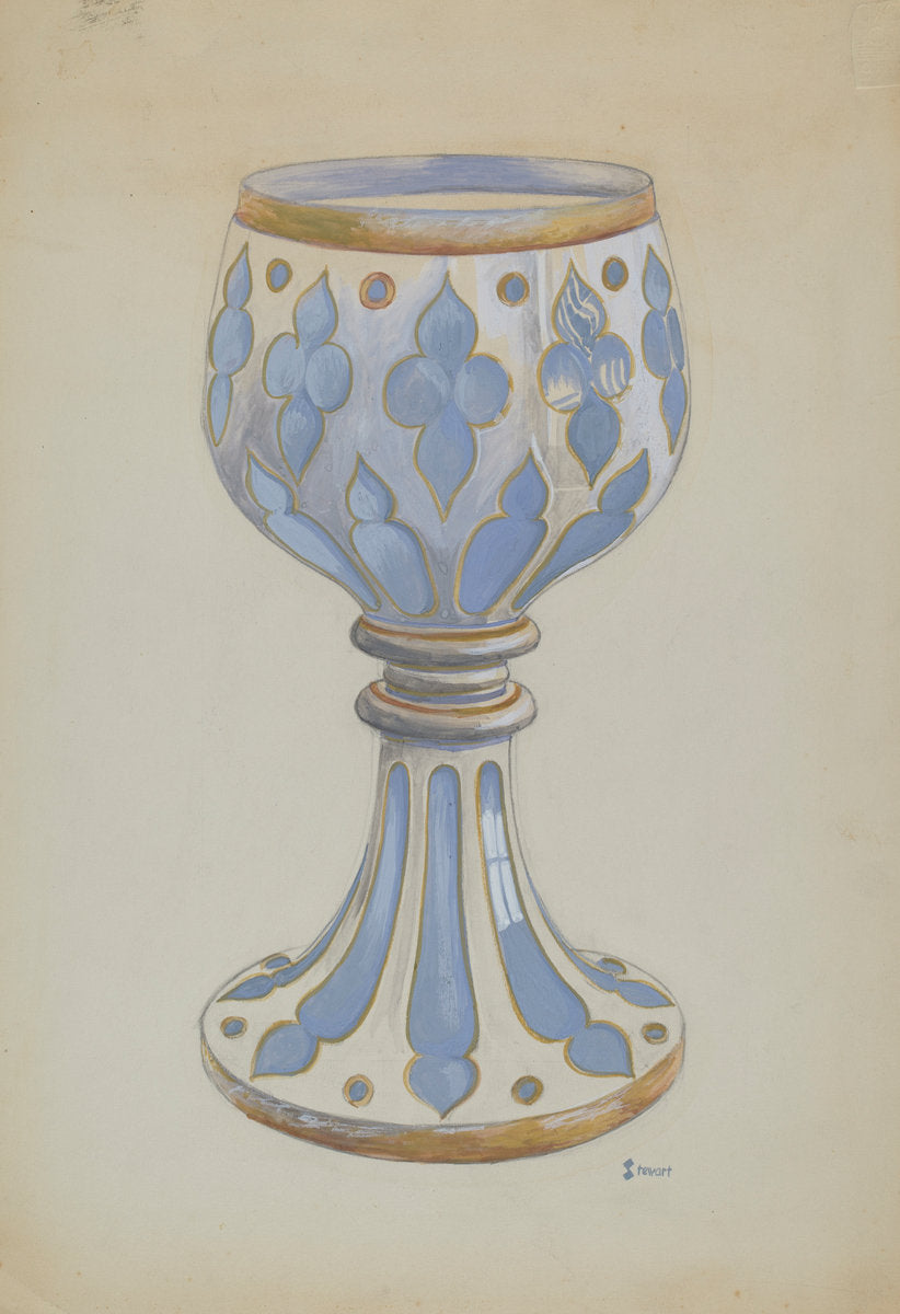 Vase by Robert Stewart (American, active c. 1935), 16X12"(A3)Poster Print