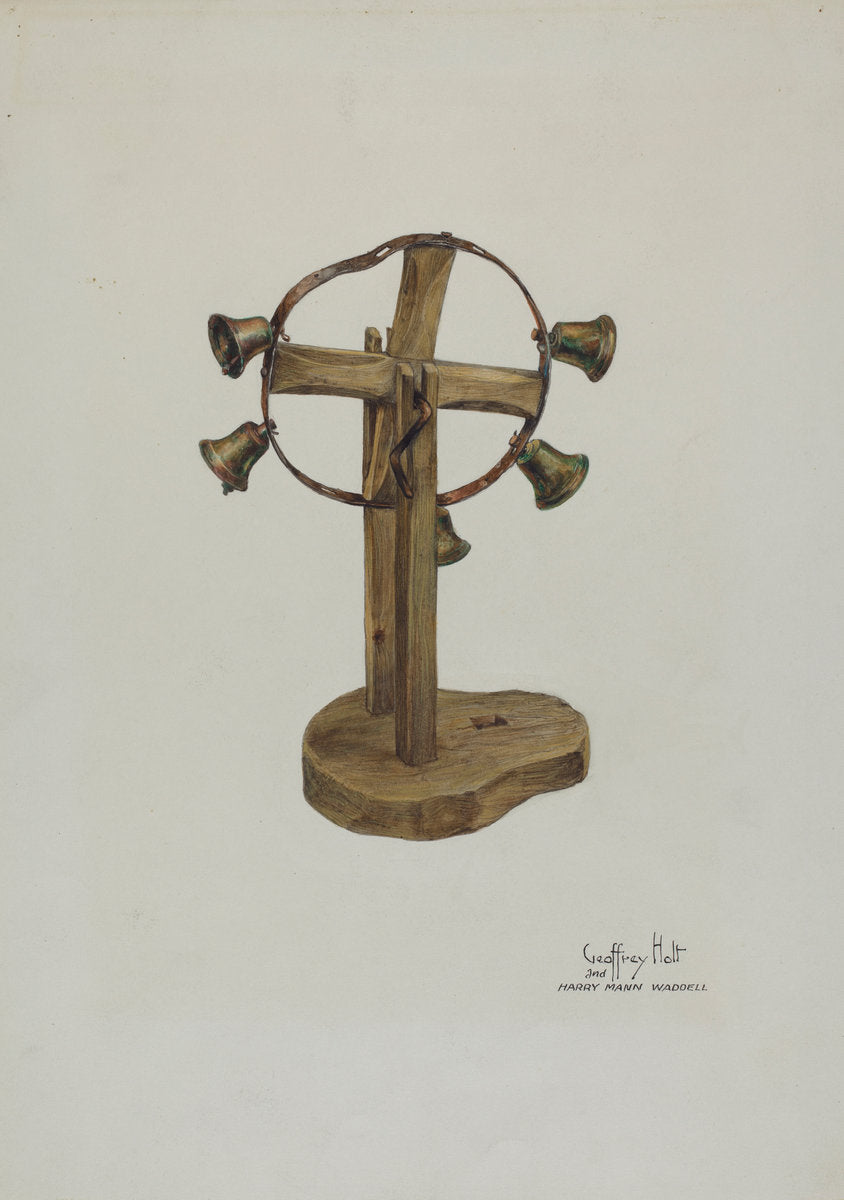 Altar Chimes by Geoffrey Holt and Harry Mann Waddell (American, active c. 1935), 16X12"(A3)Poster Print