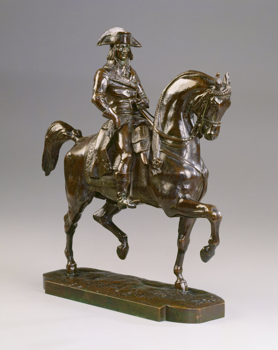 General Bonaparte on Horseback by Antoine-Louis Barye (French, 1795 - 1875), 16X12"(A3)Poster Print