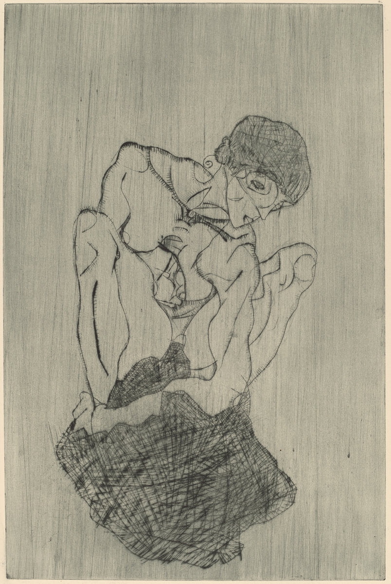Kummernis by Egon Schiele (Austrian, 1890 - 1918), 16X12"(A3)Poster Print