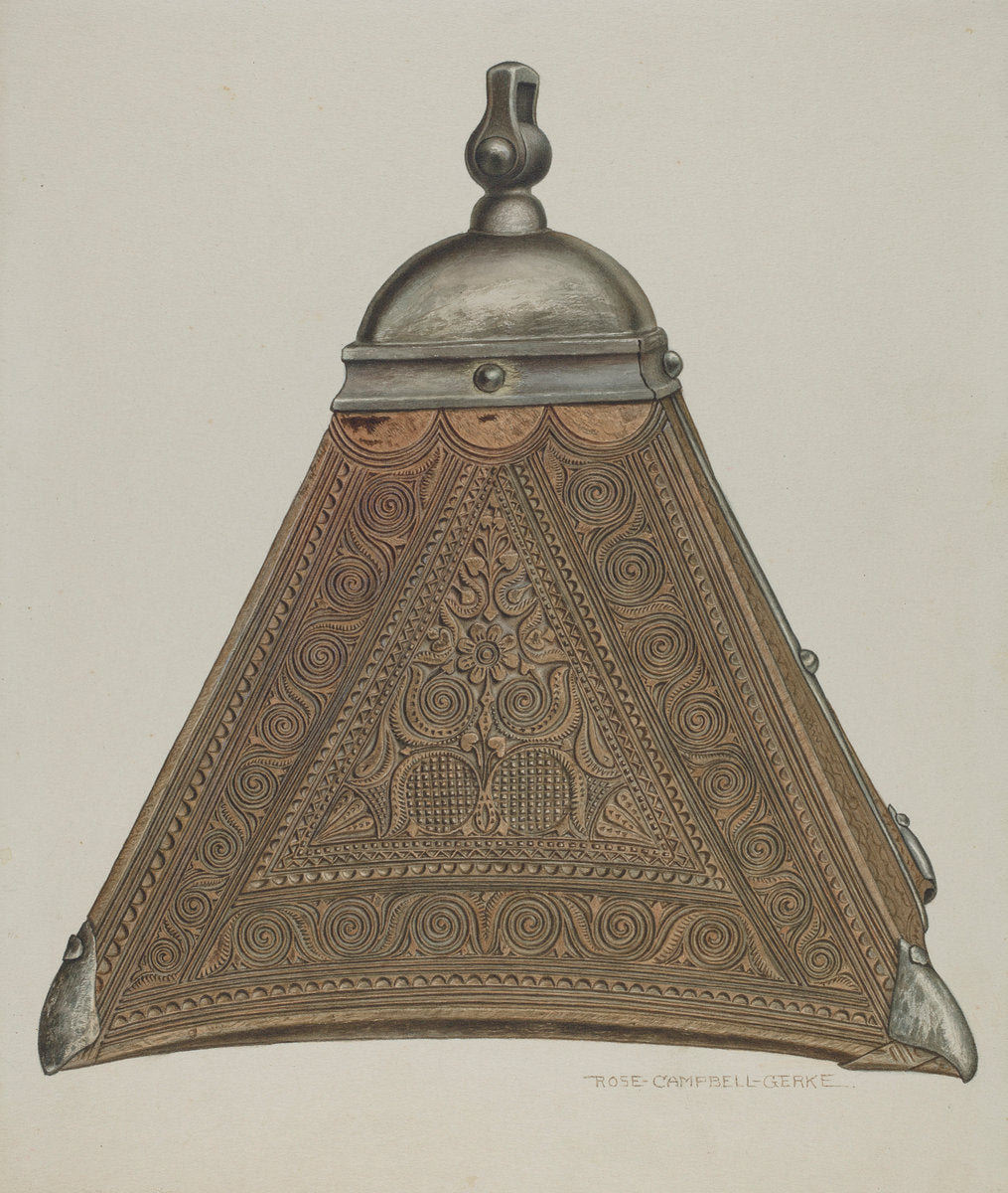 Wooden Stirrup by Rose Campbell-Gerke (American, active c. 1935), 16X12"(A3)Poster Print