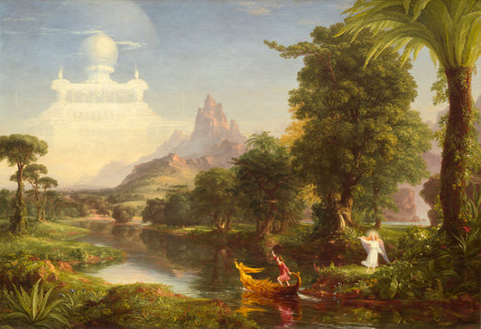 The Voyage of Life: Youth by Thomas Cole (American, 1801 - 1848), 16X12"(A3)Poster Print