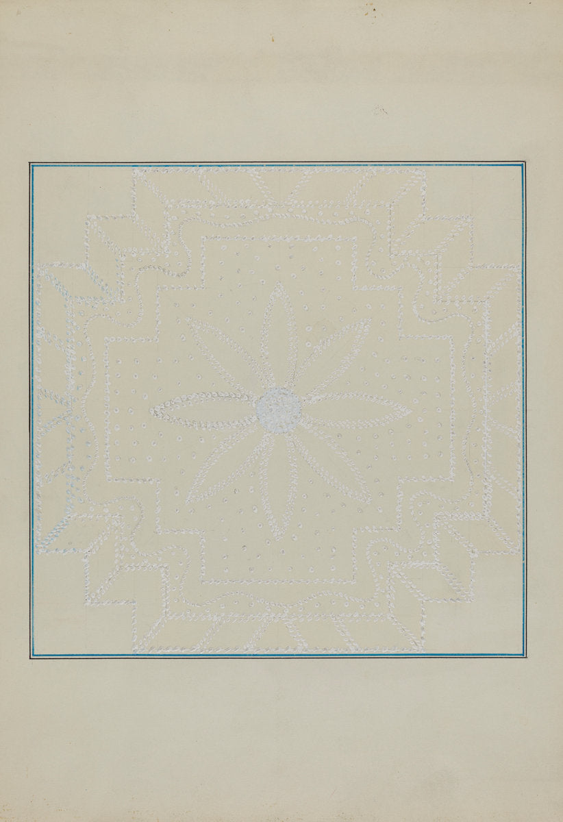 Candlewick Bedspread by Cornelius Christoffels and Margaret Linsley (American, active c. 1935), 16X12"(A3)Poster Print