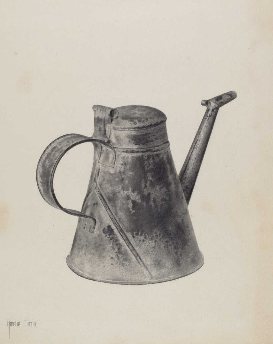 Sperm Oil Can by Amelia Tuccio (American, active c. 1935), 16X12"(A3)Poster Print
