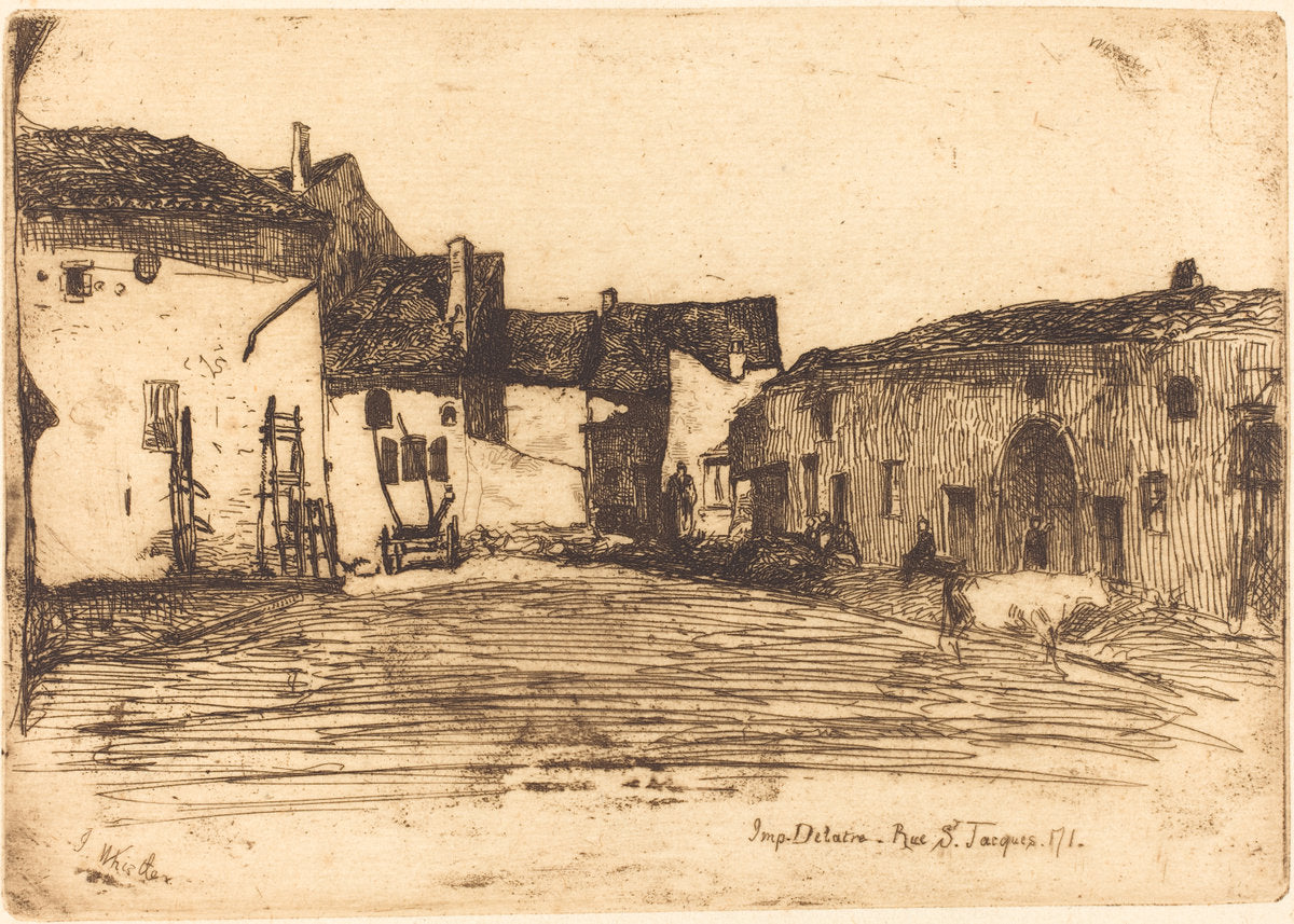 Liverdun by James McNeill Whistler (American, 1834 - 1903), 16X12"(A3)Poster Print