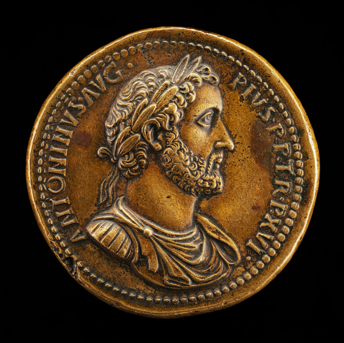 Antoninus Pius, Emperor A.D. 138-161 [obverse] by Giovanni da Cavino (Paduan, 1500 - 1570), 16X12"(A3)Poster Print