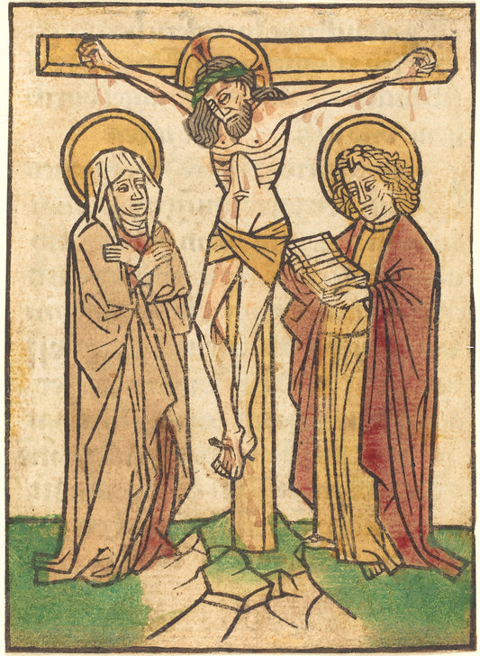 The Crucifixion by Ludwig of Ulm (German, active 1450/1470), 16X12"(A3)Poster Print
