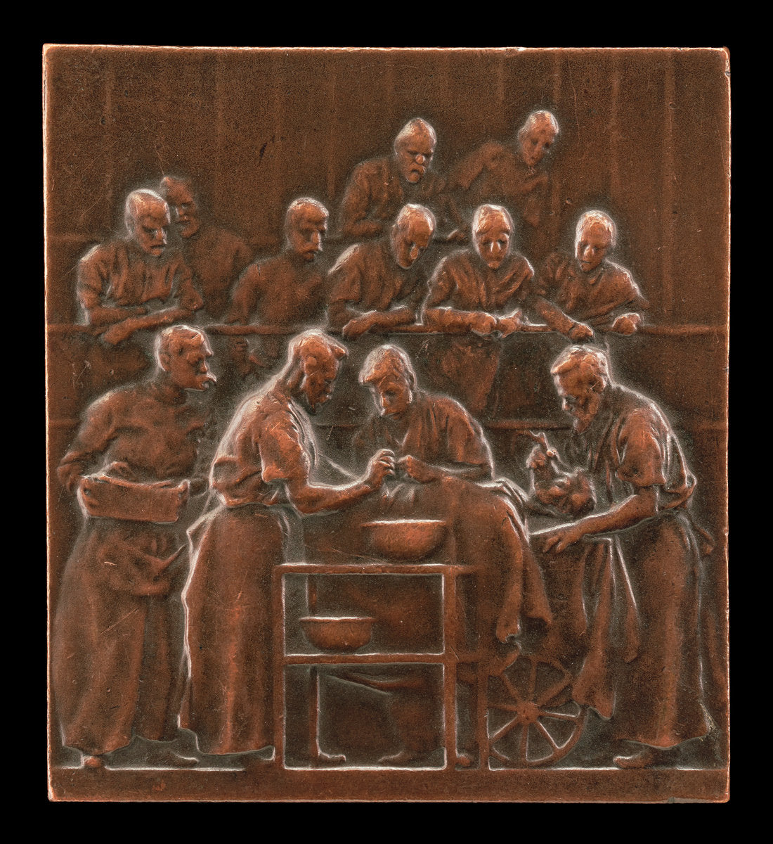 Monod Demonstrating a Procedure in the Operating Theatre [reverse] by Alexandre Charpentier (French, 1856 - 1909), 16X12"(A3)Poster Print