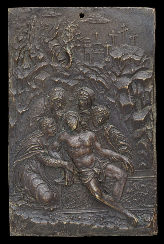 The Entombment by Moderno (Veronese, 1467 - 1528), 16X12"(A3)Poster Print