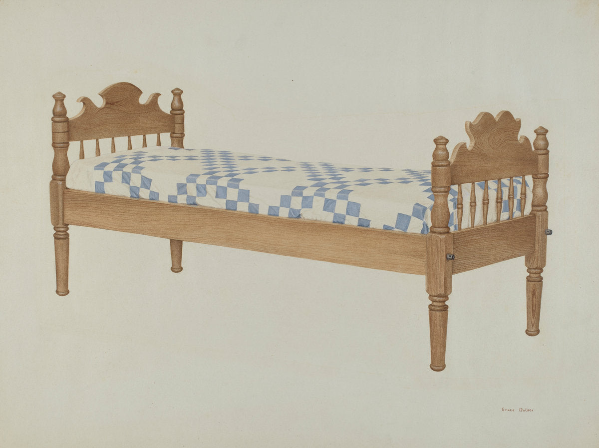 Small Day Bed by Grace Bolser (American, active c. 1935), 16X12"(A3)Poster Print