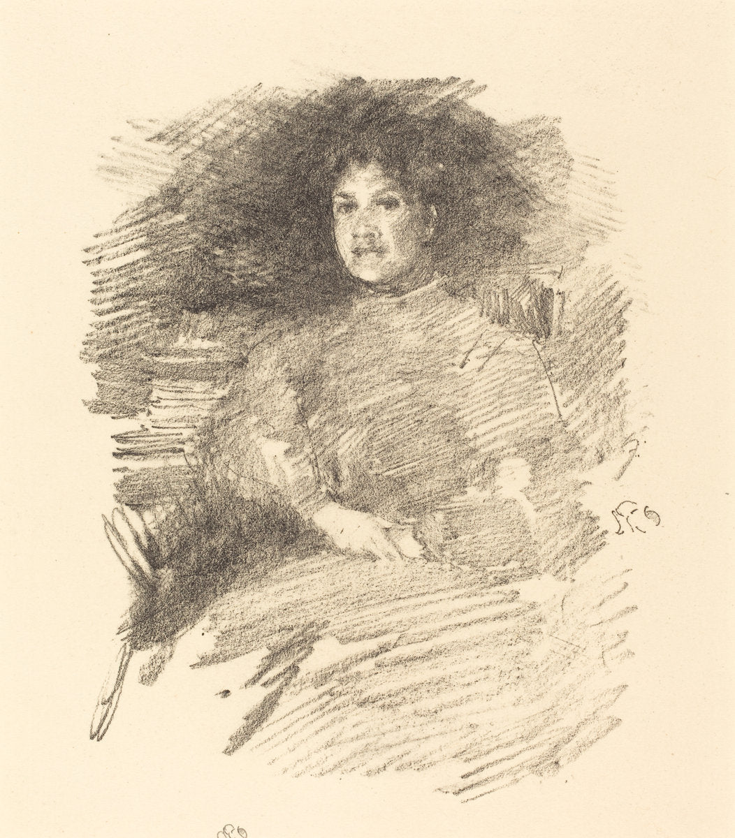 Firelight by James McNeill Whistler (American, 1834 - 1903), 16X12"(A3)Poster Print