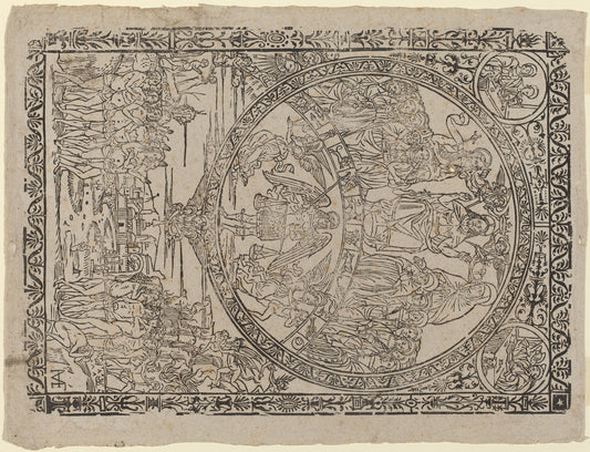 The Last Judgment by Master MF (Italian, active c. 1500), 16X12"(A3)Poster Print