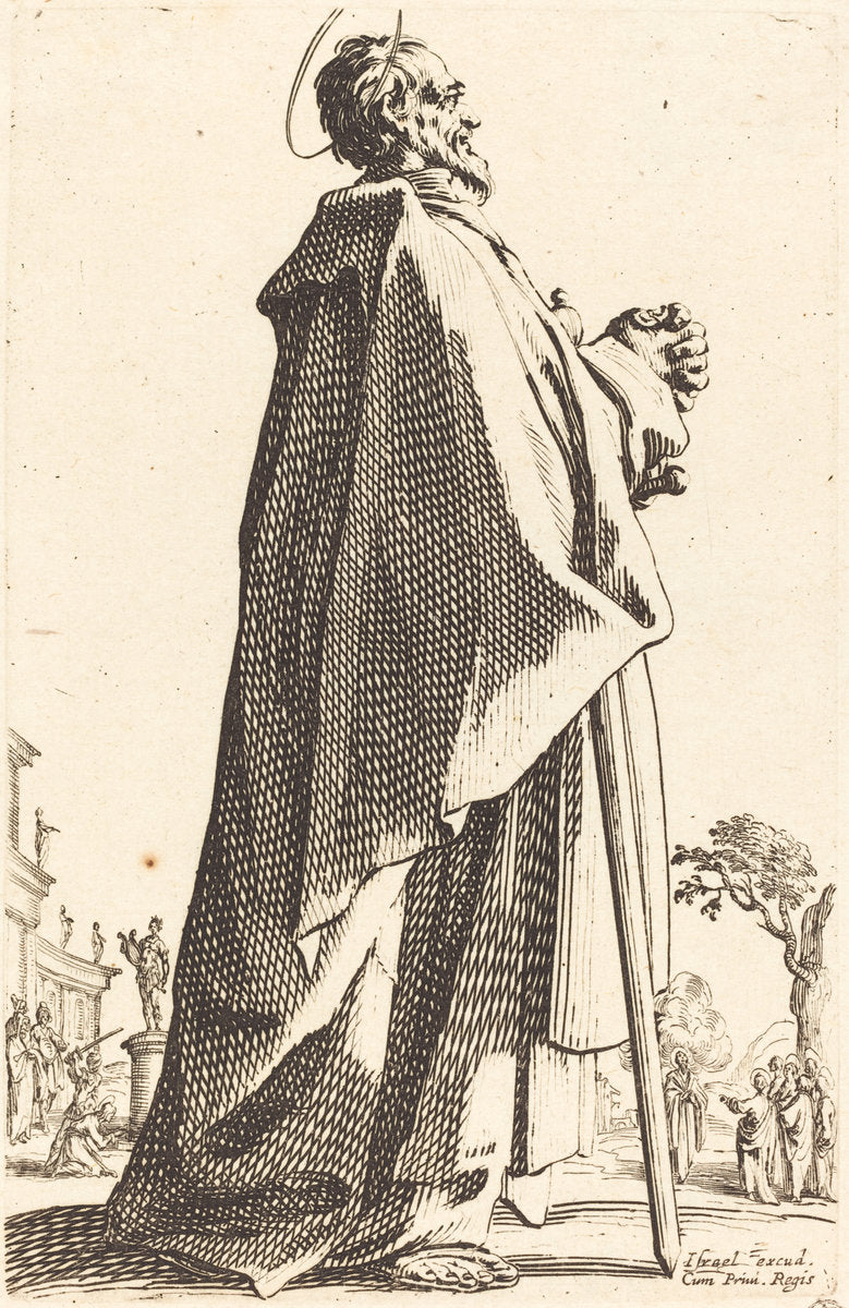 Saint Matthew by Jacques Callot (French, 1592 - 1635), 16X12"(A3)Poster Print