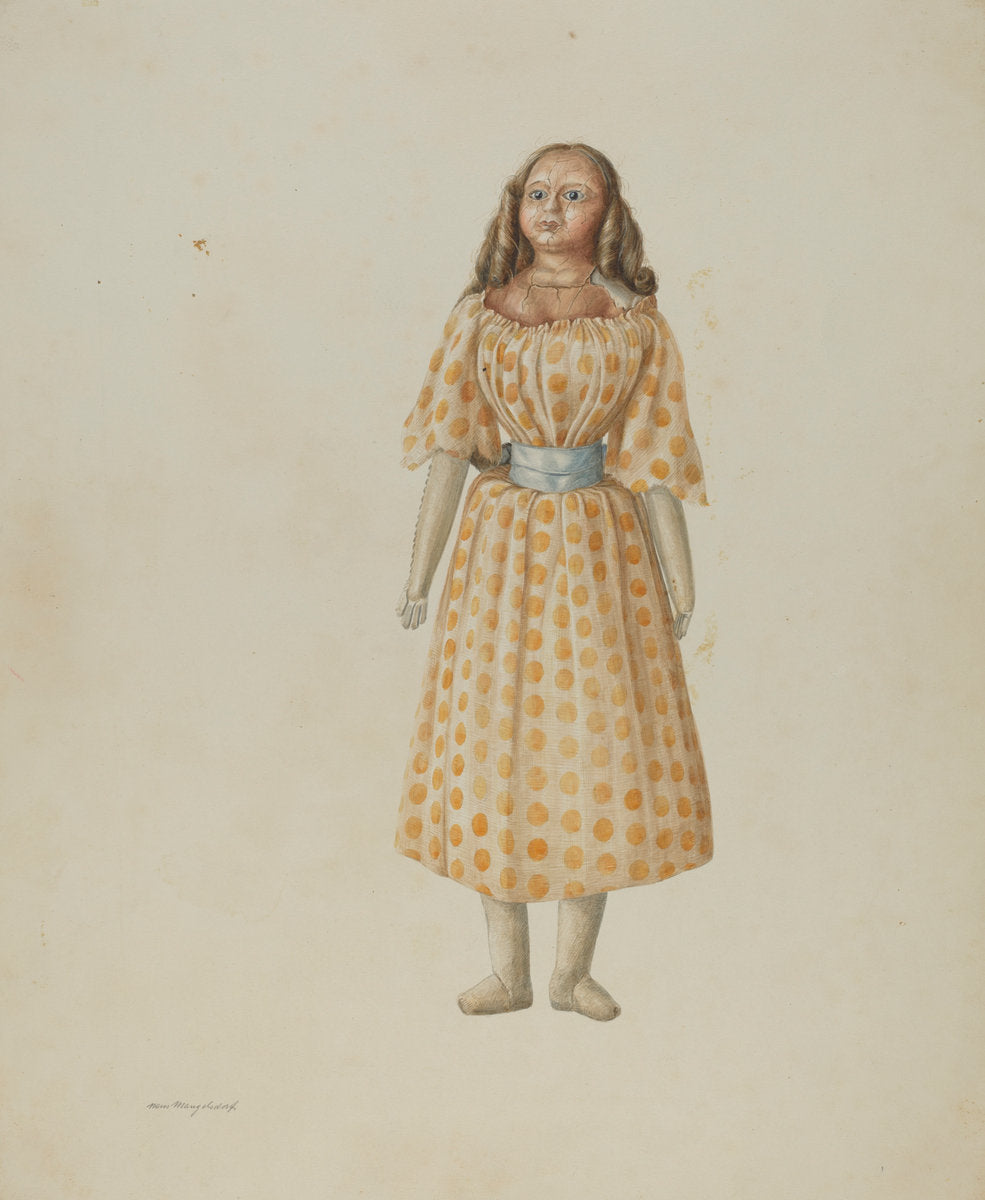 Doll by Hans Mangelsdorf (American, active c. 1935), 16X12"(A3)Poster Print