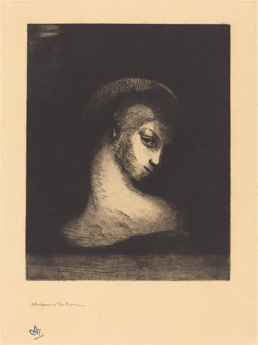 Perversité by Odilon Redon (French, 1840 - 1916), 16X12"(A3)Poster Print