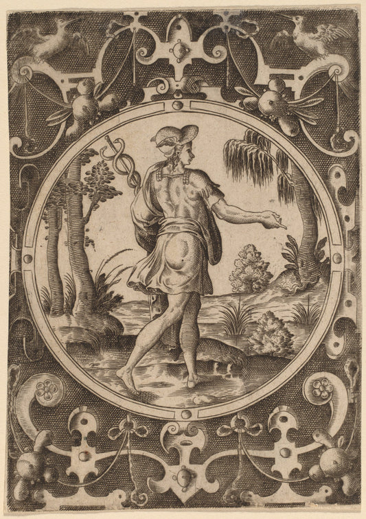 Hermes by Abraham de Bruyn (Flemish, 1540 - 1587), 16X12"(A3)Poster Print