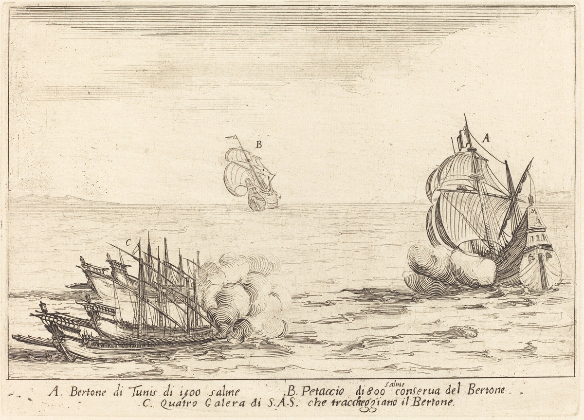 The Attack by Jacques Callot (French, 1592 - 1635), 16X12"(A3)Poster Print