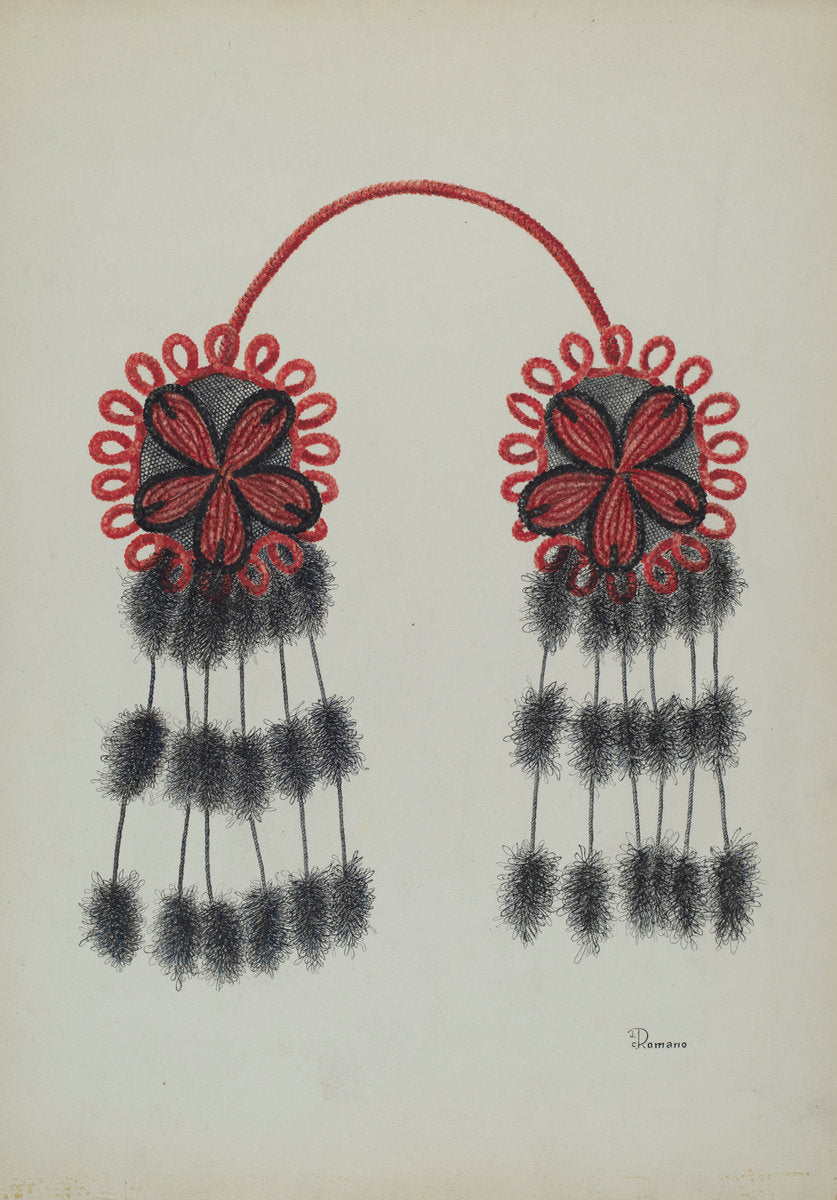 Hair Ornament by Charles Rose (American, active c. 1935), 16X12"(A3)Poster Print