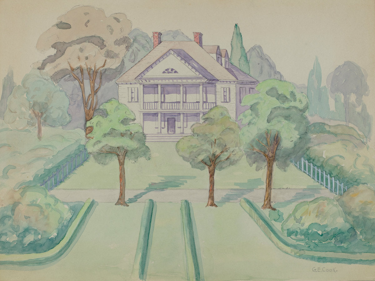 The Bowery House by Gladys Cook (American, active c. 1935), 16X12"(A3)Poster Print