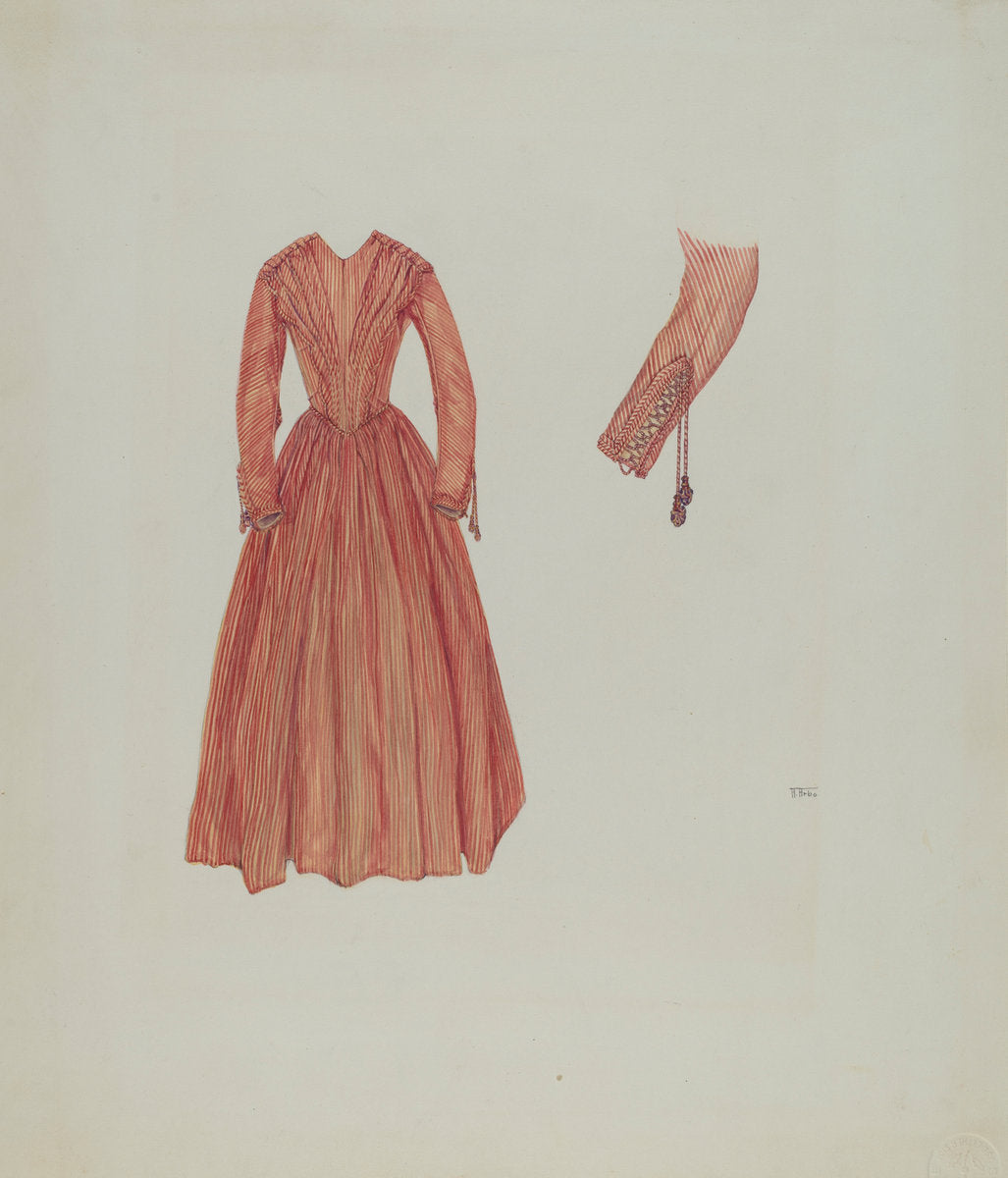 Dress by Arelia Arbo (American, active c. 1935), 16X12"(A3)Poster Print