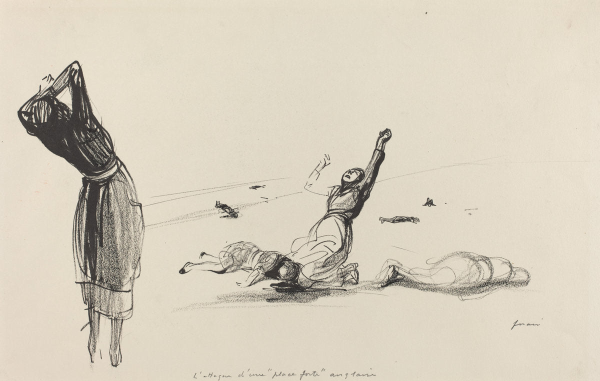 L'attaque d'une "place forte" anglaise by Jean-Louis Forain (French, 1852 - 1931), 16X12"(A3)Poster Print