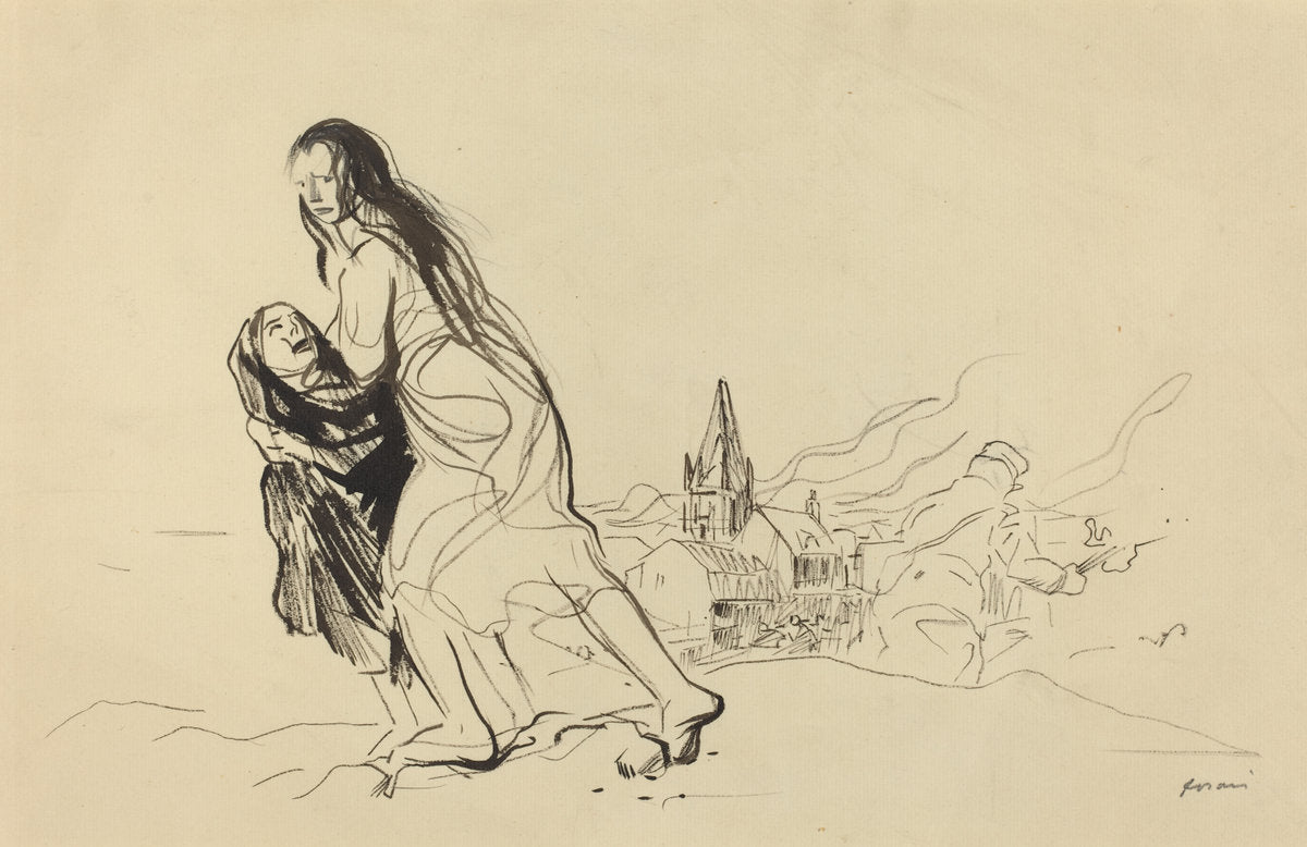 After Douai by Jean-Louis Forain (French, 1852 - 1931), 16X12"(A3)Poster Print