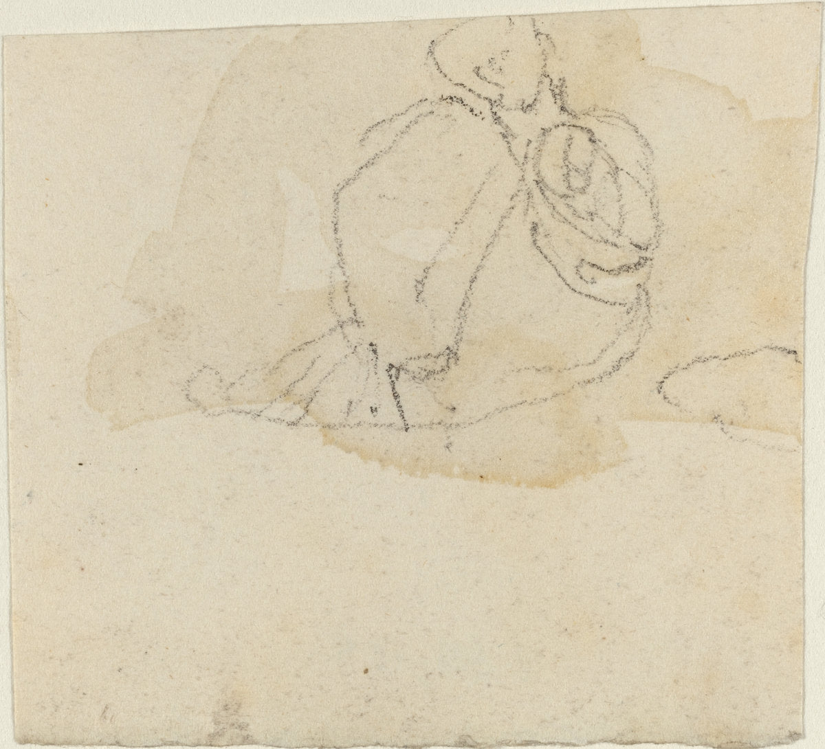 Figure Study by John Flaxman (British, 1755 - 1826), 16X12"(A3)Poster Print