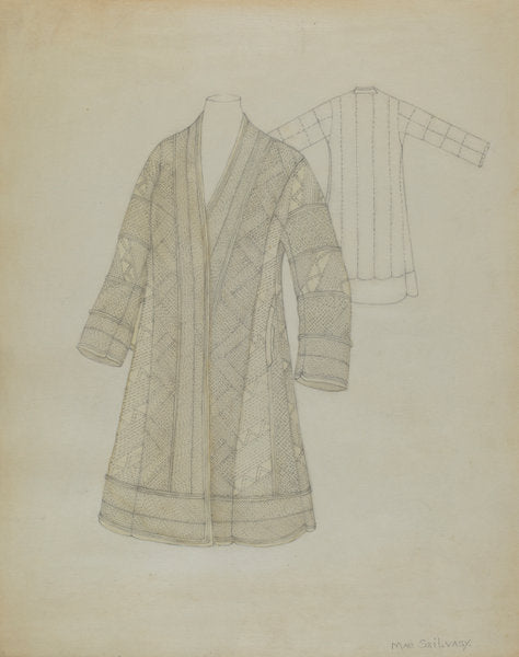 Coat by Mae Szilvasy (American, active c. 1935), 16X12"(A3)Poster Print