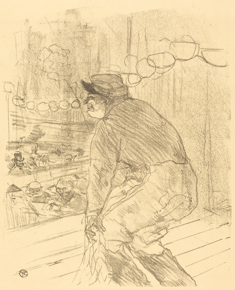 Polin by Henri de Toulouse-Lautrec (French, 1864 - 1901), 16X12"(A3)Poster Print