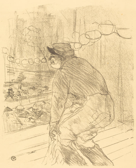 Polin by Henri de Toulouse-Lautrec (French, 1864 - 1901), 16X12"(A3)Poster Print