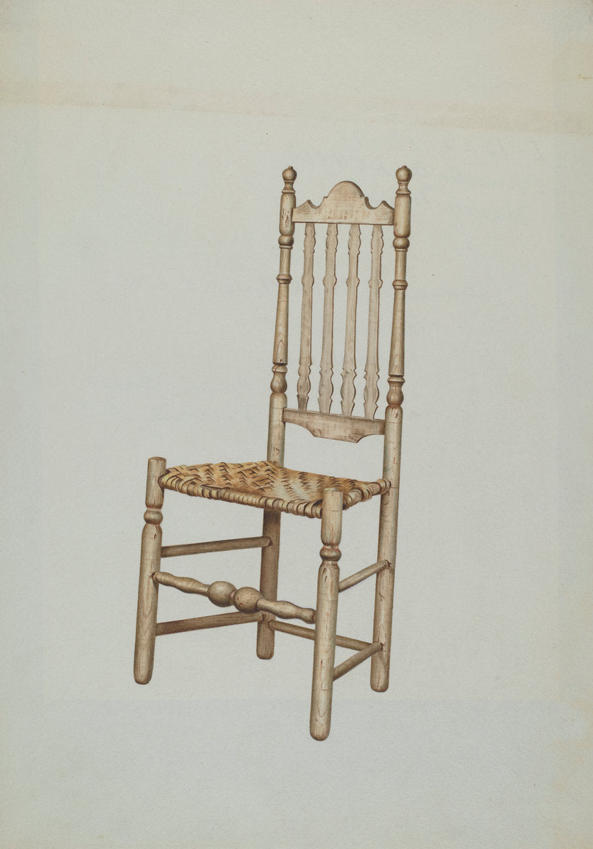 Banister Back Chair by Henry Murphy (American, active c. 1935), 16X12"(A3)Poster Print