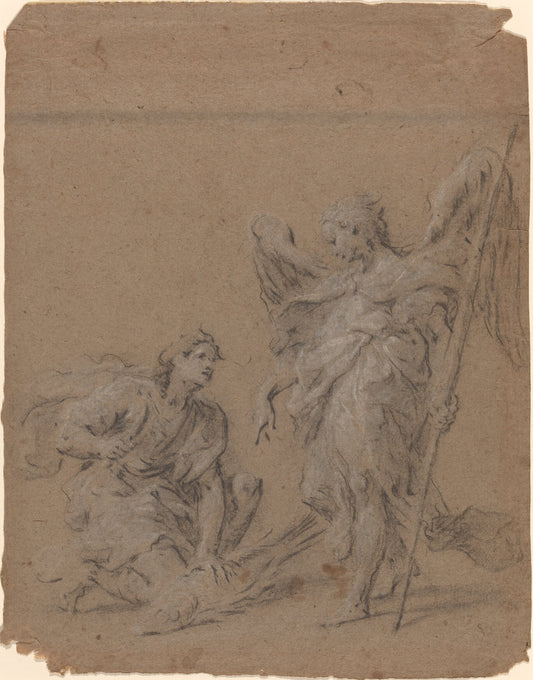 Tobias and the Angel by Martin Johann Schmidt (Austrian, 1718 - 1801), 16X12"(A3)Poster Print