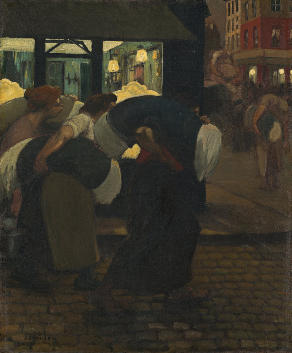 The Laundresses by Théophile Alexandre Steinlen (Swiss, 1859 - 1923), 16X12"(A3)Poster Print