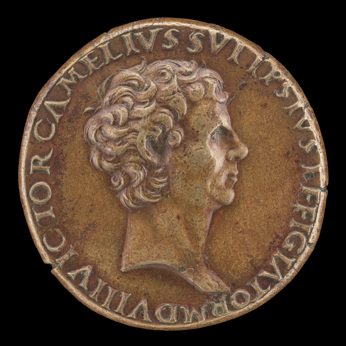 Self-Portrait [obverse] by Vittore Gambello (Italian, 1455/1460 - 1537), 16X12"(A3)Poster Print