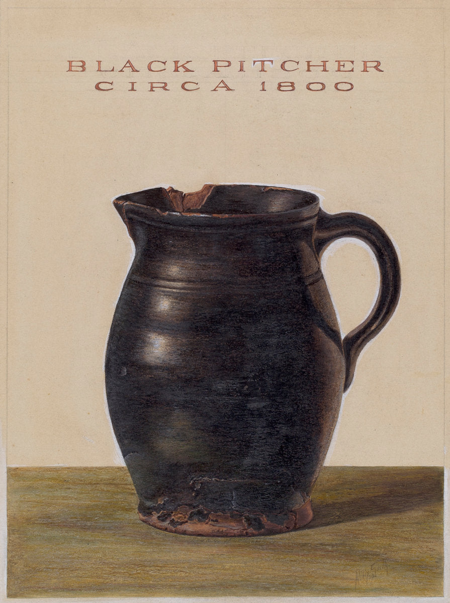 Pitcher by Philip Smith (American, active c. 1935), 16X12"(A3)Poster Print