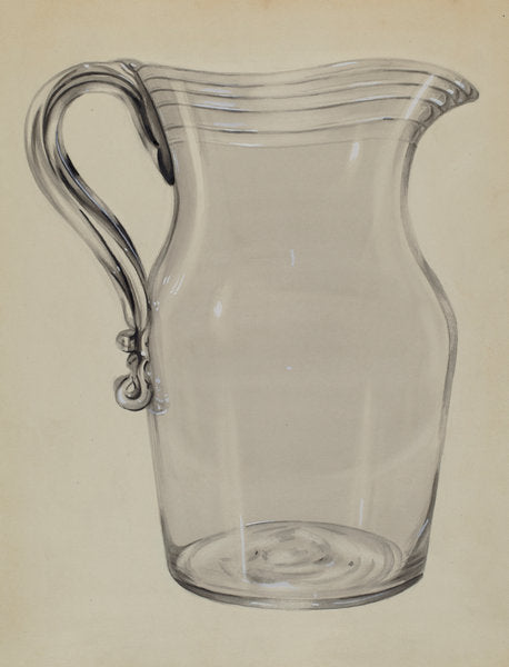 Water Pitcher by John Tarantino (American, active c. 1935), 16X12"(A3)Poster Print