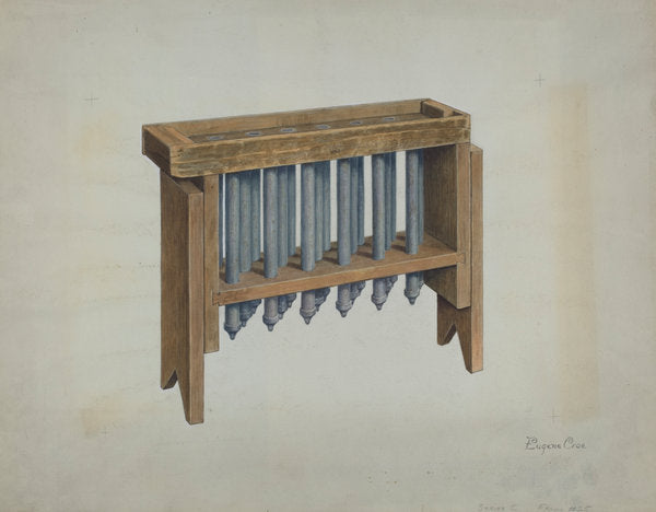 Candle Mold by Eugene Croe (American, active c. 1935), 16X12"(A3)Poster Print