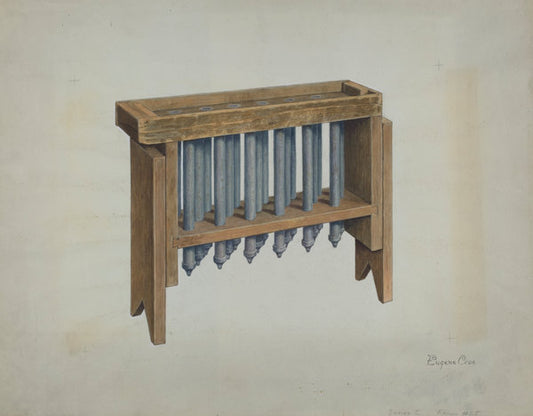 Candle Mold by Eugene Croe (American, active c. 1935), 16X12"(A3)Poster Print