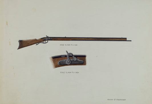 Gun by Harry G. Aberdeen (American, active c. 1935), 16X12"(A3)Poster Print