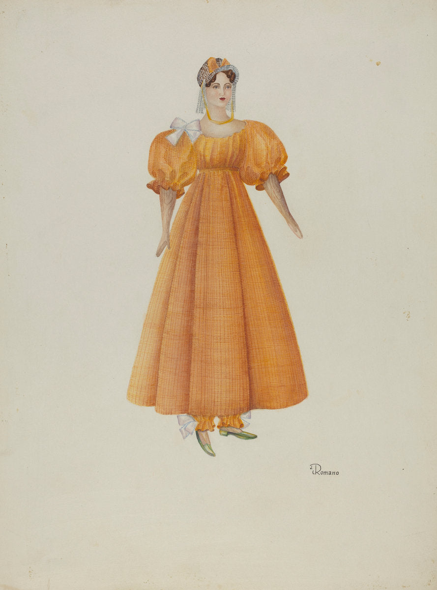 Doll - "Hepzibah" by Josephine C. Romano (American, 1915 - 2009), 16X12"(A3)Poster Print