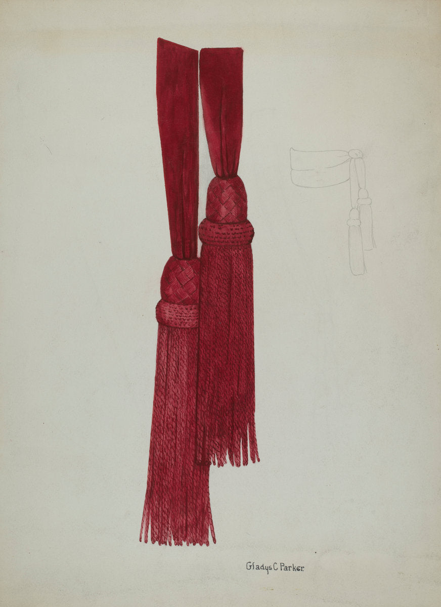 Civil War Sash by Gladys C. Parker (American, active c. 1935), 16X12"(A3)Poster Print